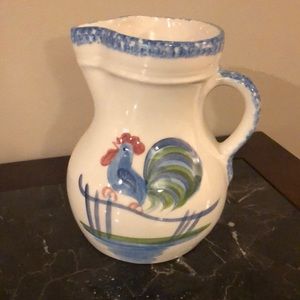 Ceramic or pottery pitcher, rooster 🐓 decor